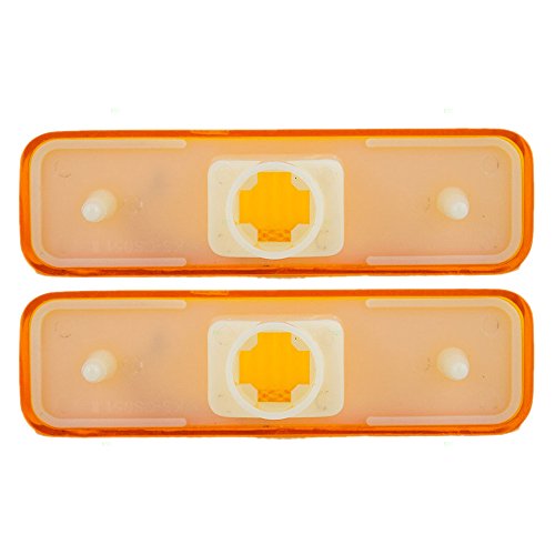 Pair of Front Signal Side Marker Light Lamp Replacement for Dodge Plymouth Pickup Truck 3587436