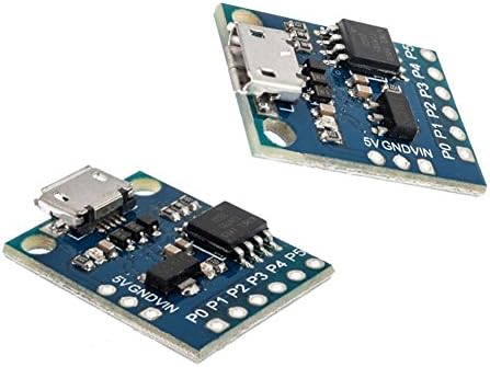 forviupet Durable Useful Digispark 5V Mini Blue Micro USB Development Board ATTINY85 Kickstarter