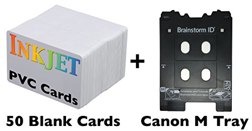 Inkjet PVC Card Kit for Canon Pixma TS8000 and TS9000 Series Printers (M Tray) - TS8020, TS8050, TS9020, TS9050 - Includes Tray and 50 Inkjet PVC Cards - Thumbnail 4