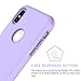 BENTOBEN Phone Case Compatible with iPhone Xs Case Protective Slim Shockproof Hard PC Flexible TPU Rugged Phone Cases for Girls Women, Purple/Lavender