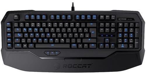Roccat Sota Roccat ROC-12-851-BE Ryos MK Pro - Mechanical Gaming Keyboard with Per-key Illumination - Cable - Blue - USB 2.0 - 113 Key - Macro, Programmable Hot Key(s) - USB Hub Built-in - Mechanical