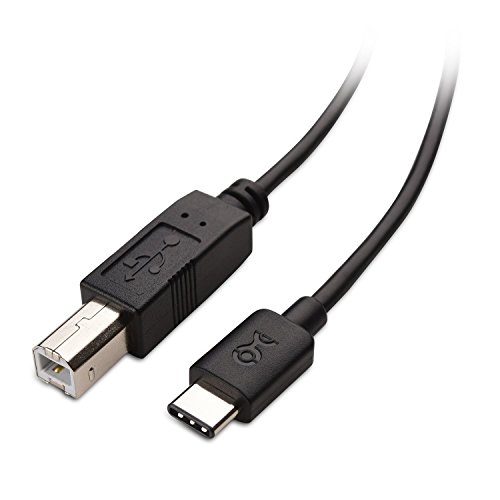 Cable Matters USB 2.0 Type C (USB-C) to Type B (USB-B) Printer Scanner Cable in Black 3.3 Feet