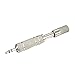 eBoot Headphone Adapter 6.35 mm Male to 3.5 mm Female and Stereo Adaptor 3.5 mm Male to 6.35 mm Mono Female, Nickel Plated, 4 Pieces