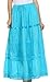 Sakkas Solid Embroidered Gypsy / Bohemian Full / Maxi / Long Cotton Skirt