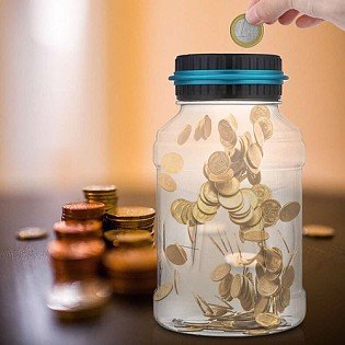 LCD Digital Coin Counting Money Saving Box Jar Bank Kids Innovative Toy Gift - Thumbnail 2