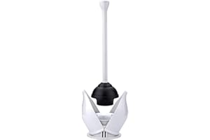 YANXUS Toilet Plunger, Hideaway Toilet Plungers with Caddy, Plungers for Bathroom with Holder, Heavy Duty Toilet Plunger with