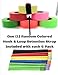 VAS HIGH Visibility Rainbow Trail Marking & Flagging Tape - Outdoor, Commercial & Industrial Use 6 Pack with Retention Strap
