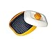 Range Mate Nonstick Grill Pan for Microwave Cooking Lid Enhanced Product Microwavable Cooker for Steak Grilled Salmon Pork Cutlet Dumplings Fish Dishes Eggs