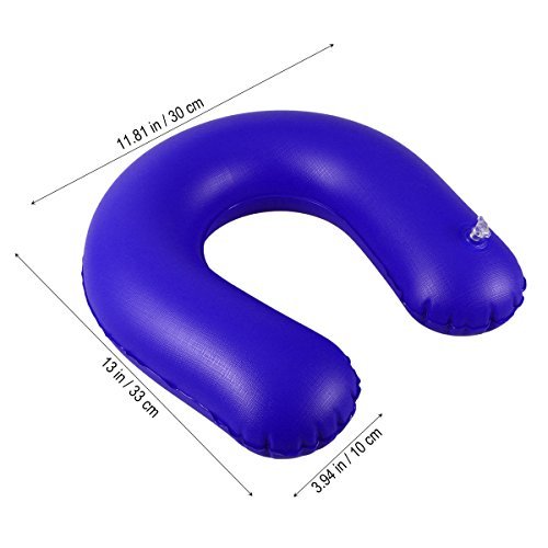 ROSENICE Comfortable Inflatable Bedpan Urinal Prevent Bedsore Decubitus Seat Cushions for Bedridden People (Blue)