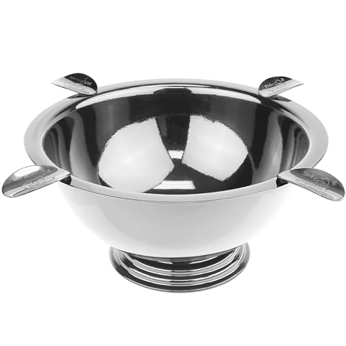 Original Stinky Cigar Ashtray - Windproof Stainless Steel Design with 4 Stirrups,