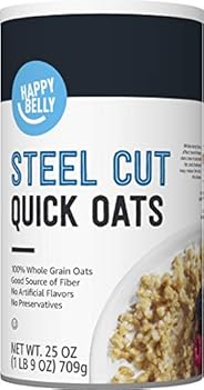 Amazon Brand - Happy Belly Steel Cut Oats, 1.56 Pound (Pack of 1)