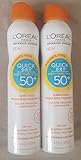 (2 Pack)-L'Oreal Paris Advanced Suncare Sunscreen SPF 50+ Quick Dry-Sheer Spray, 4.5 Oz. each
