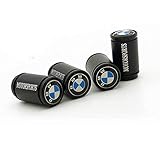 Runfish Valve Stem Caps, Tire Valve Stem Caps for BMW, 4 Pcs Black