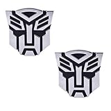 Masonic Exchange 1" Autobot 3D Chrome Emblems (One Pair)