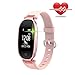 WOWGO Fitness Tracker Women, Smart Watch Bracelet, Pedometer, Heart Rate Monitor, Calorie Counter, Waterproof Wristband Watch with Health Sleep Activity Tracker (Rose Gold)