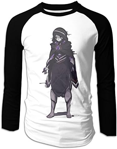 LOVEGIFTTO Mens Video Game Overwatch's Sombra Long Sleeve Comfort Raglan Tee Shirt