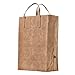 World's Strongest Grocery Bag, Handmade with Certified Organic Cotton and Hand Waxed Beeswax, Foldable, Stiff Canvas Stands Up for Easy Filling, Plastic-Free, Reusable, GOTS, Large, Brown