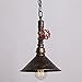 UNITARY Brand Rustic Copper Metal Shade Water Pipe Pendant Light Max 40W with 1 Light Painted Finish