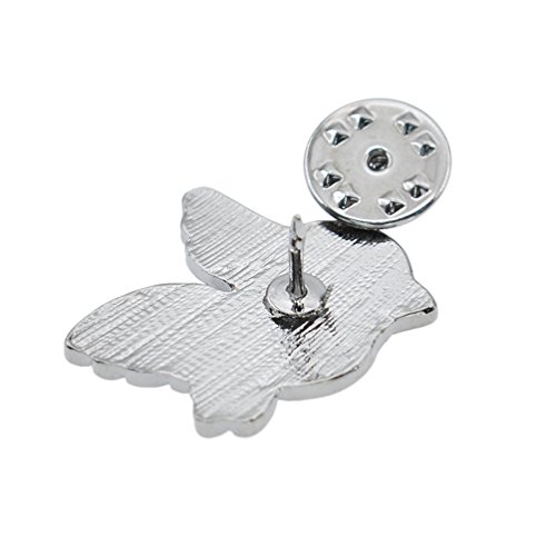 Cute Enamel Breastpin Blue Bird Collar Brooches Lapel Pins For Women Girls 1 Set