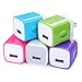 Charging Block, FiveBox 5PC 1Amp USB Wall Charger Adapter Brick Phone Charger Cube Plug Charger Box Base for Android, iPhone X/8/7/7s, Samsung Galaxy S6/S7/S8, HTC, Nexus, Sony, LG, Goggle, Blackberry