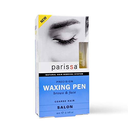 Parissa Eyebrow Waxing Pen (4ml), Salon Style Wax Hair removal waxing Kit for Eyebrows With after care Azulene oil