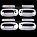 A-PADS 4 Chrome Door Handle Covers for Dodge DAKOTA 1997-2004 & DURANGO 1998-2003 - WITH Passenger Keyhole