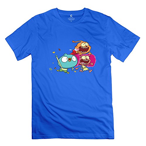 Male Harvey Beaks Custom Cool RoyalBlue T-Shirt By Mjensen