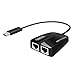 UNITEK USB 3.0 to Dual Gigabit Ethernet Adapter, USB 3.0 10/100/1000 Mbps RJ45 Gigabit Ethernet Converter Network Switch with Micro B Port for iMac MacBook Air MacBook Pro Microsoft Surface Pro