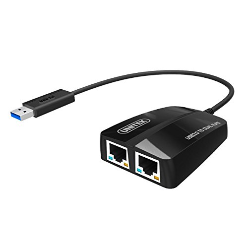 UNITEK USB 3.0 to Dual Gigabit Adapter, USB 3.0 10/100/1000