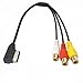 Audi AMI MMI 3RCA Audio Video Cable,SinLoon AMI MMI to 3RCA Female DVD video and audio input cable For Audi A1 A7 A8