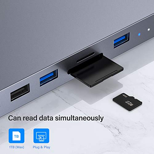 USBC Hub with Hard Drive Enclosure for Mac Mini M1, Type C Docking
