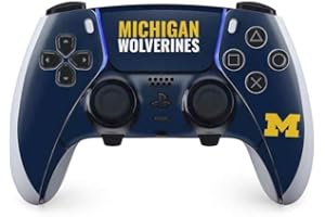 Skinit Decal Gaming Skin Compatible with PS5 DualSense Edge Pro Controller - Officially Licensed University of Michigan Wolverines M Design