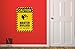 Caution Master Builder at Work Sticker Vinyl Decal Wall Decor Print for lego Themed Rooms and brickbuilders (Medium-12x18, DISP)