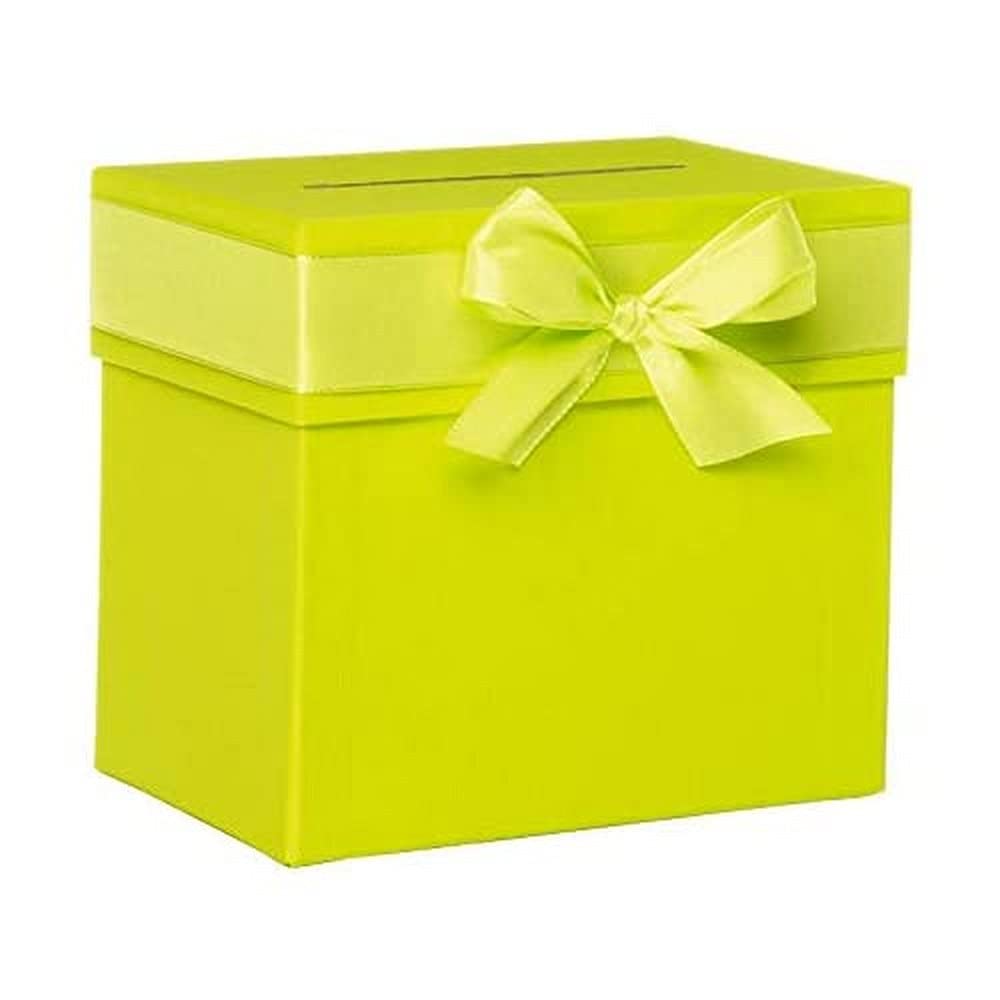 Rössler Papier 1340311220 - Verzamelbox met strik, 205 x 185 x 130 mm, may green