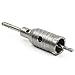 Carbide Steel Wall Hole Saw, Dia 40mm SDS Plus Shank Drill Bit Cutter for Brick Concrete Cement Stone Connecting Rod with Wrench DIY Drilling Tools