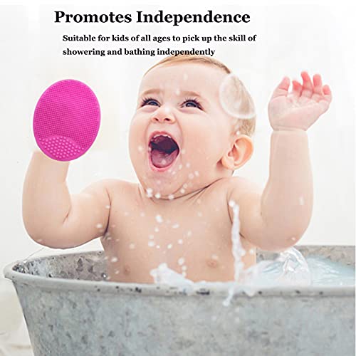 HieerBus Baby Bath Brush,Baby Head Scrubber,Face Cleansing Brush