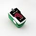 Concord Jade Green Fingertip Pulse Oximeter - Blood Oxygen Saturation Monitor with Silicon Cover, Batteries, Carrying Case and Lanyard