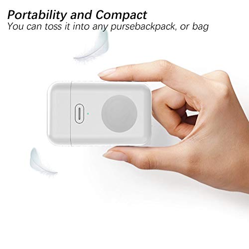 MQOUNY for Apple Watch Wireless Charger,Portable iWatch Charger Magnetic Wireless Charger 1000mAh Pocket Power Bank Compatible for Apple Watch Series 4 3 2 1 5 44mm 40mm 42mm 38mm (White)