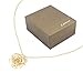 30mm Golden Necklace Chain with 24k Gold Dipped Real Rose Pendant Christmas, Valentine's Day, Great Anniversary, Mother's Day, Birthday Women