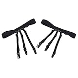 Jelinda Mens Dress Shirt Stays Leg Thigh Suspender Garters Keep Shirt Tucked in with Non-slip Locking Clamps