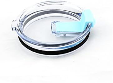 Spill Proof and Splash Resistant Tumbler Replacement Lid for Yeti 20&amp;30OZ Rambler ,RTIC and Ozark Trail Tumblers Ideal Christmas Gift (Tumbler not Include) (Blue Flip lid, 20OZ)