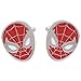 NexgenCover I Love Dad Cufflinks Hero Cuff-links Red Black Cufflinks (Spiderman Super Hero Rad Cufflinks)