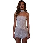 Mysolinna Short Wedding Dress for Bride Off Shoulder Lace Appliques Sequin Mini Prom Dress Formal Cocktail Gown with Pearls