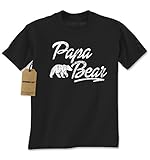 Expression Tees Papa Bear Vintage Distressed Mens T-shirt