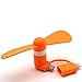 HOMEFUN Six pieces/Set-2in1 Portable Handheld Electric Hand Micro USB with 8Pin mini Fan for iPhone 6 6s SE Samasung s7 s7 Edge S6 S6 Edge iOS and Android Phones,Outdoor Cooling Fan Tool