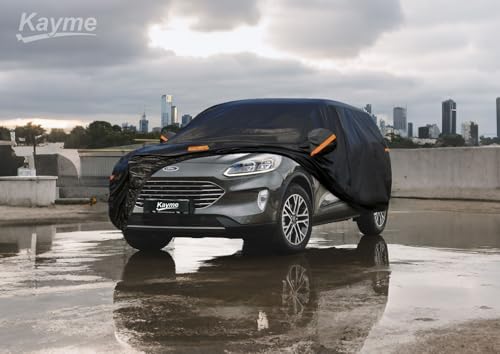 kayme - Funda para Coche de 7 Capas,Compatibles con Ford Escape (2000-2025) de, para Todo Tipo de Clima, Cubierta Completa para Exteriores, protección contra Rayos UV,Negro