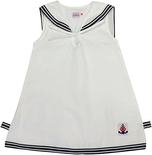 Nautical Sailor Sun Dress (Extra Small - 6 Mo to 1 Year, White)