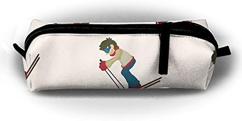 Ski Skiing Snowboard Floral Excellent Anti-bacterial Waterproof Pencil Pouch For Women Highlighters Pencil Case