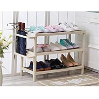 Lxrzls 3 Tier Plastic with Umbrella Stand Shoe Rack Multi-Function Storage Rack (Size : L 68 cm)