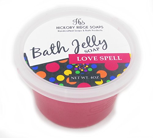 Love Spell Bath Jelly Soap | Bath Jellies | Shower Jellies | Body Wash | 4oz